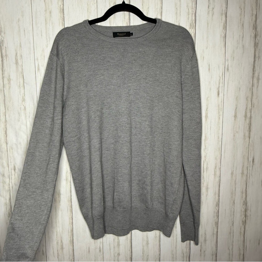 Moncrief gray sweater cashmere blend Medium